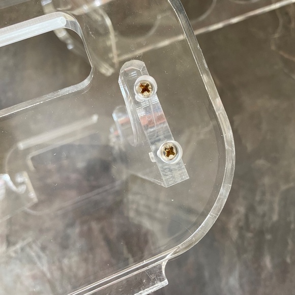 Vintage Lucite Wine Rack Mid Century Clear Acrylic‎ - Picture 5 of 7